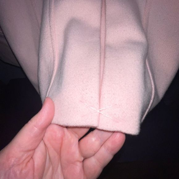 EUC Light pink wool double breasted pea coat SZ Medium - Picture 4 of 8